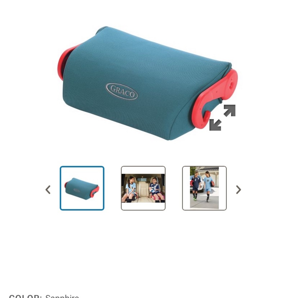 Graco Backless booster seat
